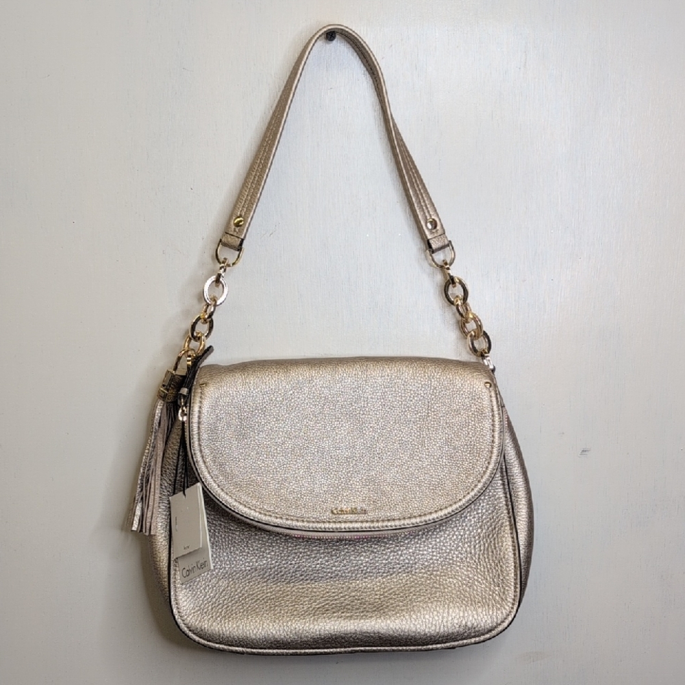 Calvin Klein Metallic Shoulder Bag